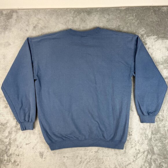 Vintage 90s Gildan Wolves Dreamcatcher Sweatshirt Pullover Crewneck Winter Large - Picture 7 of 10